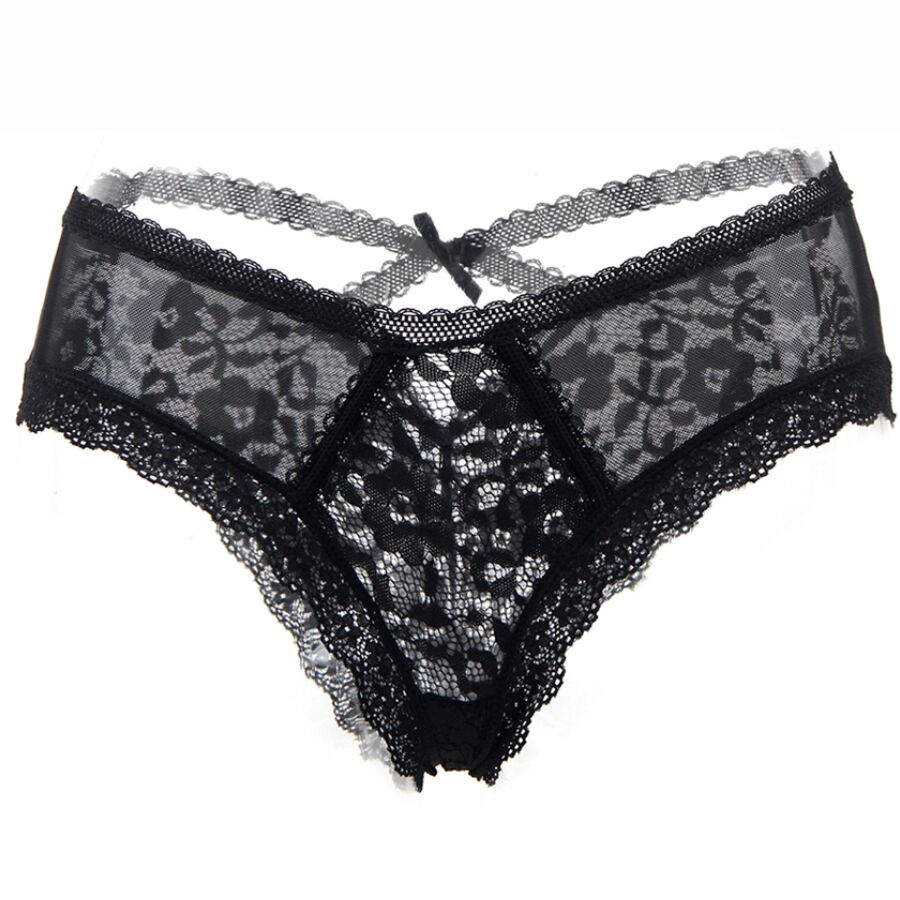 QUEEN LINGERIE - FLORAL LACE PANTIES S/M - 3