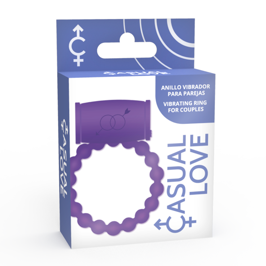CASUAL LOVE - 25 COUPLE VIBRATEUR ANNEAU VIOLET