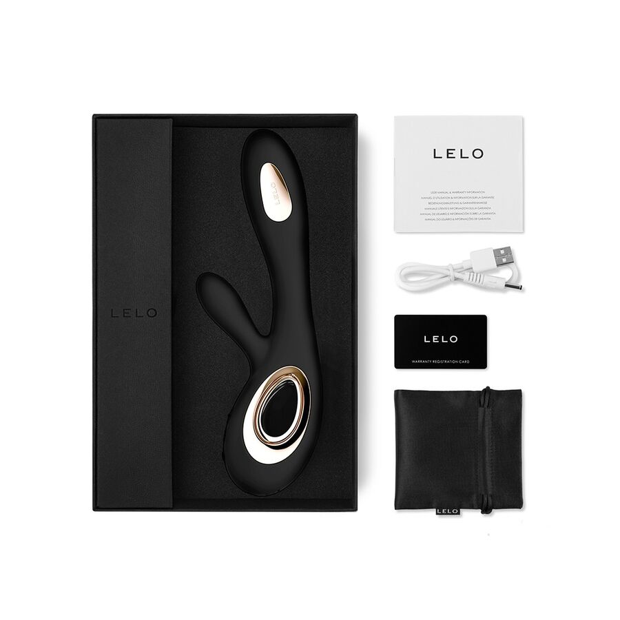 LELO - SORAYA WAVE VIBRATOR RABBIT BLACK - 2