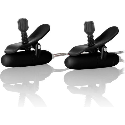 CALEXOTICS - BLACK VIBRATION HEATED TEASERS
