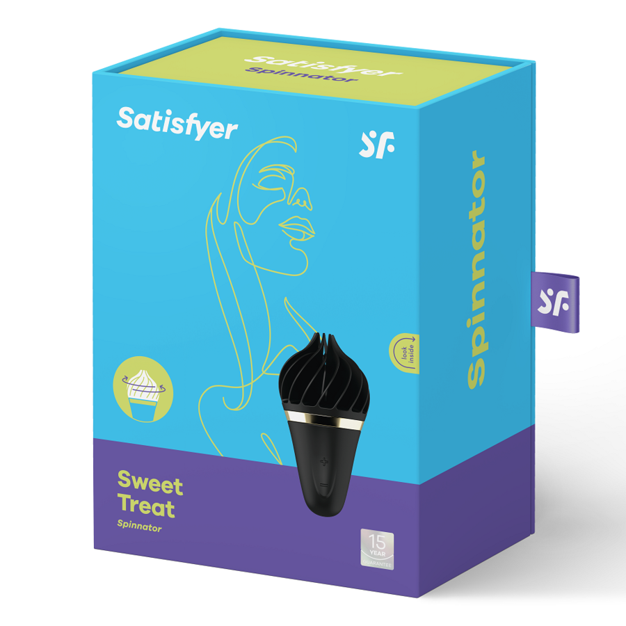 SATISFYER - SWEET TREAT SPINNATOR BLACK - BLACK - 8