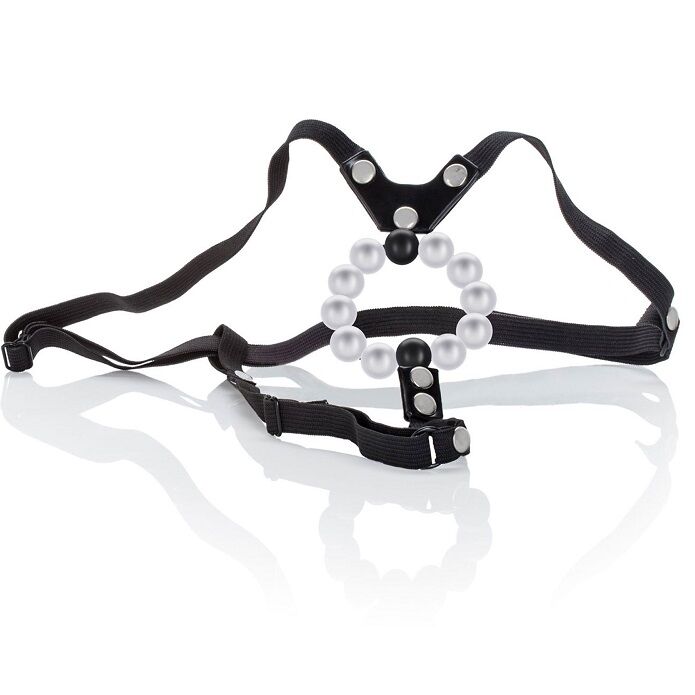 CALEXOTICS - LOVERS THONG W. PLEASURE PEARLS - 1