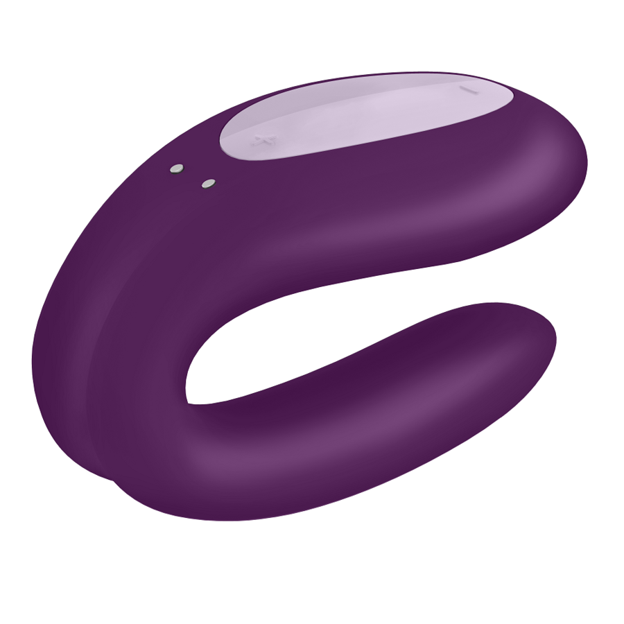 SATISFYER - DOUBLE JOY CON APP PURPLE - BLACK - 8
