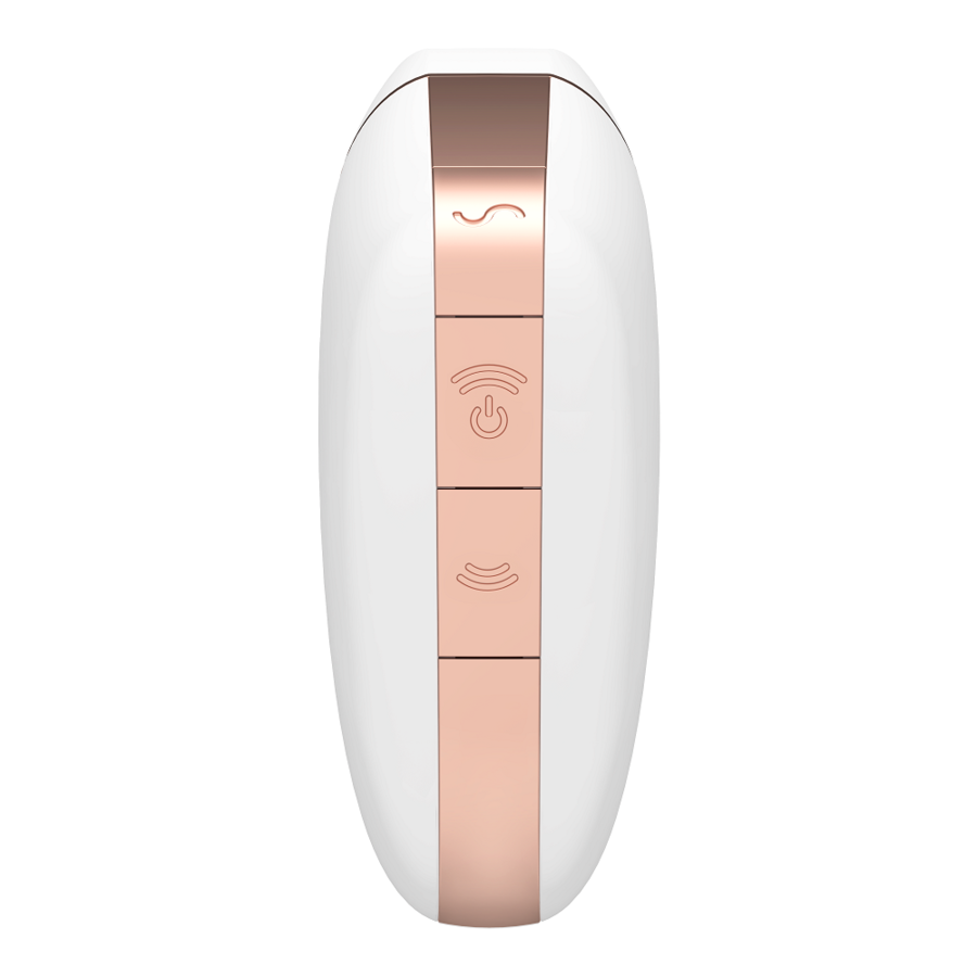 SATISFYER - LOVE TRIANGLE AIR PULSE STIMULATOR & VIBRATOR WHITE - WHITE - 12