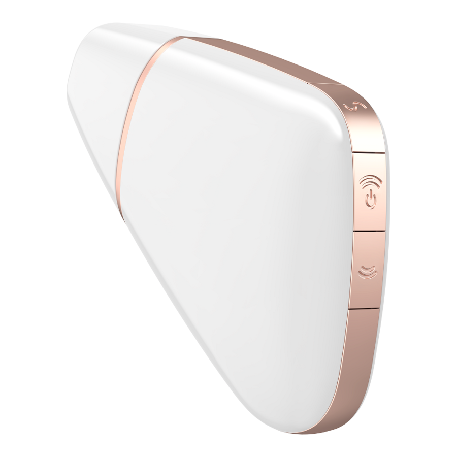 SATISFYER - LOVE TRIANGLE AIR PULSE STIMULATOR & VIBRATOR WHITE - WHITE - 9