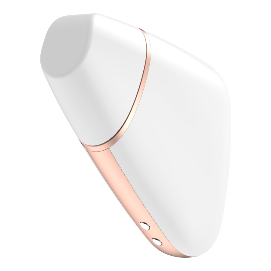 SATISFYER - LOVE TRIANGLE AIR PULSE STIMULATOR & VIBRATOR WHITE - WHITE - 11