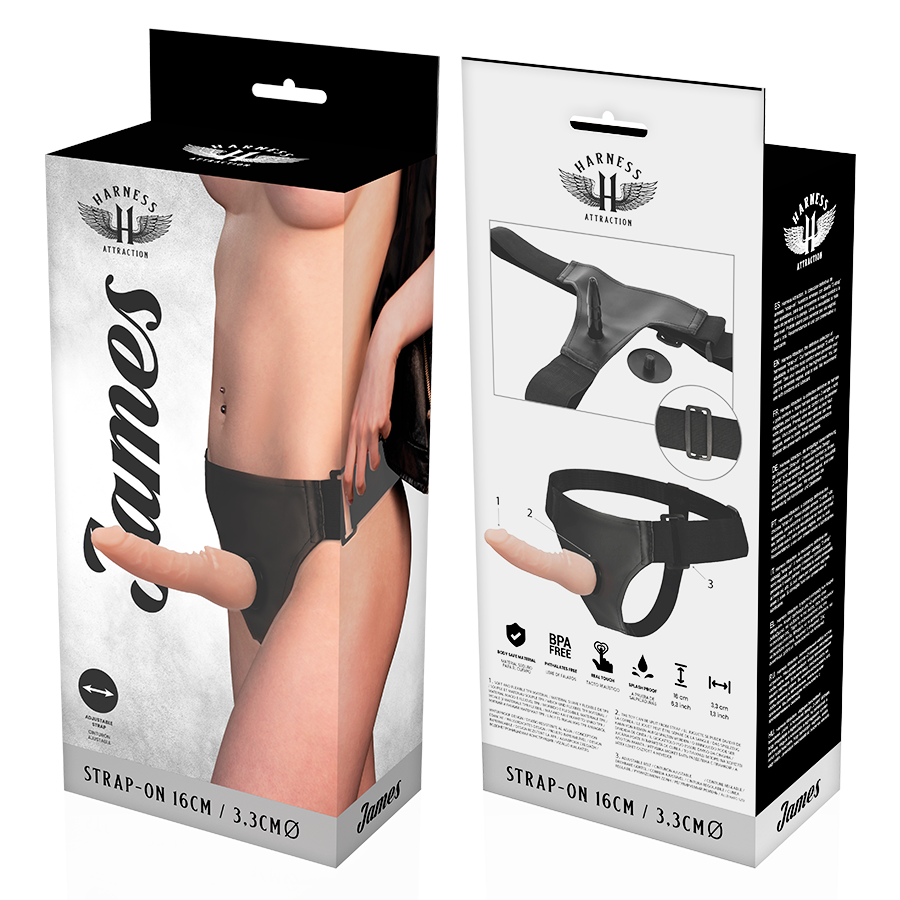 HARNESS ATTRACTION - JAMES 16 CM -O- 3.3 CM - 3