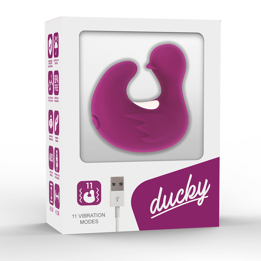 COVERME - DUCKYMANIA RECHARGEABLE SILICONE STIMULATING DUCK THIMBLE - 2