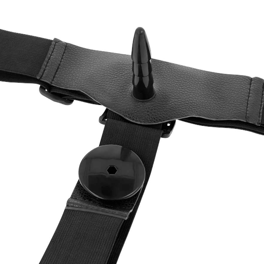 HARNAIS ATTRACTION - VIBRATEUR RODNEY DOUBLE PENETRACI N 18 CM -O- 3,5 CM