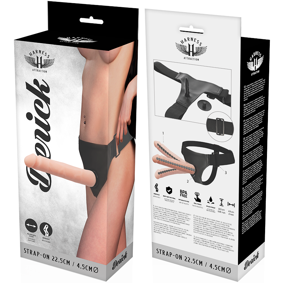 HARNESS ATTRACTION - DERICK ARTICULABLE FLESH 22.5 CM -O- 4.5 CM - 3