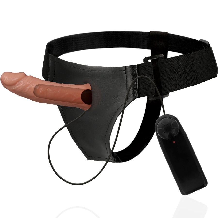 HARNESS ATTRACTION - RNES HOLLOW BENNY WITH VIBRATOR 15 CM -O- 4.5 CM - 2
