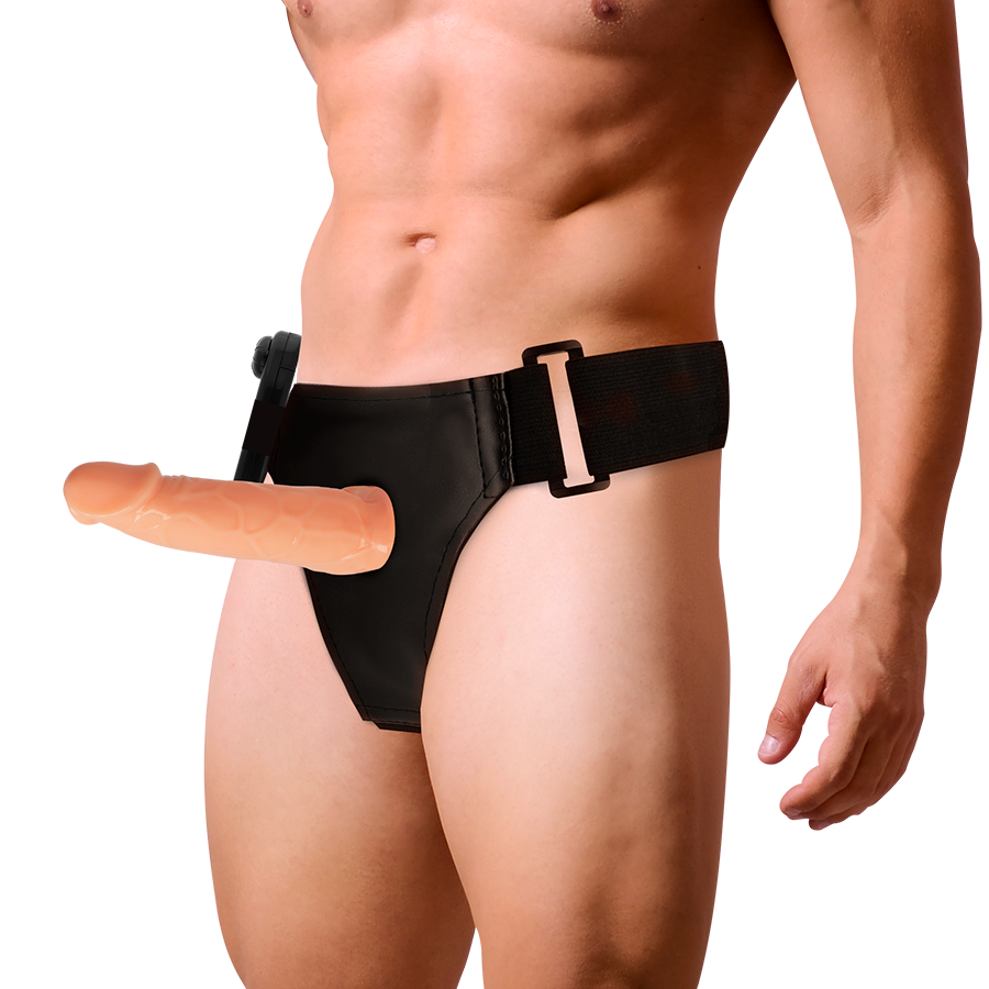 HARNESS ATTRACTION - WILLIAN HOLLOW RNES WITH VIBRATOR 17 CM -O- 4.5 CM - 6