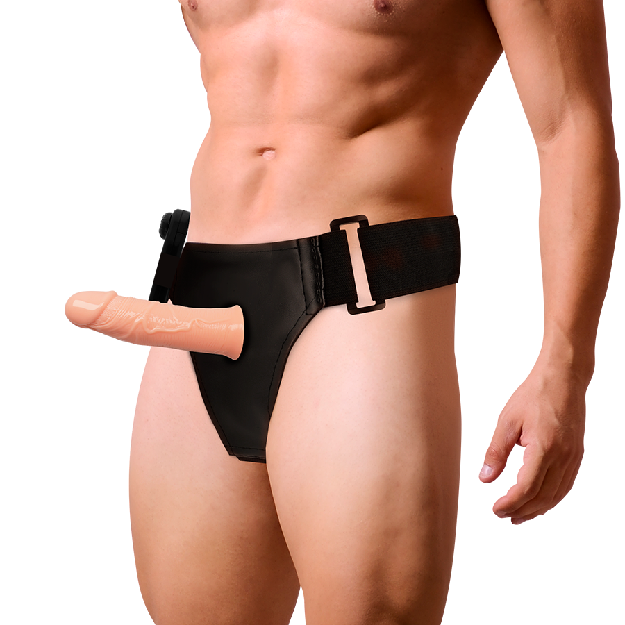 HARNESS ATTRACTION - GREGORY HOLLOW RNES WITH VIBRATOR 16.5 CM -O- 4.3 CM - 6