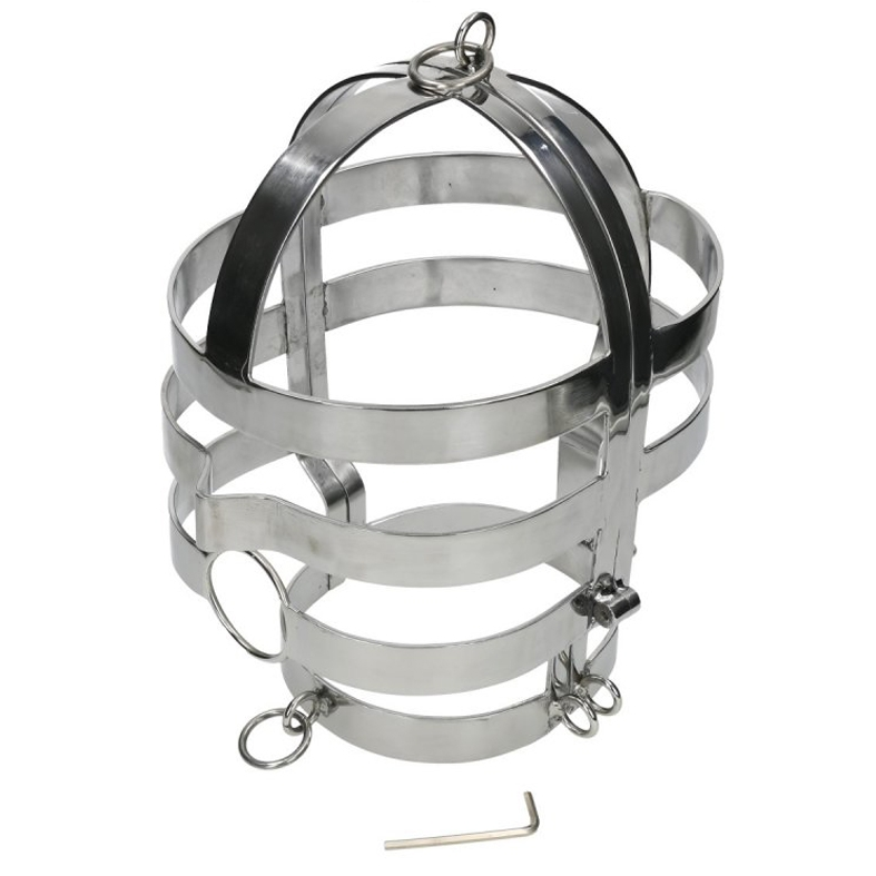 METAL HARD - MASK WITH STEEL NECKLACE - 2