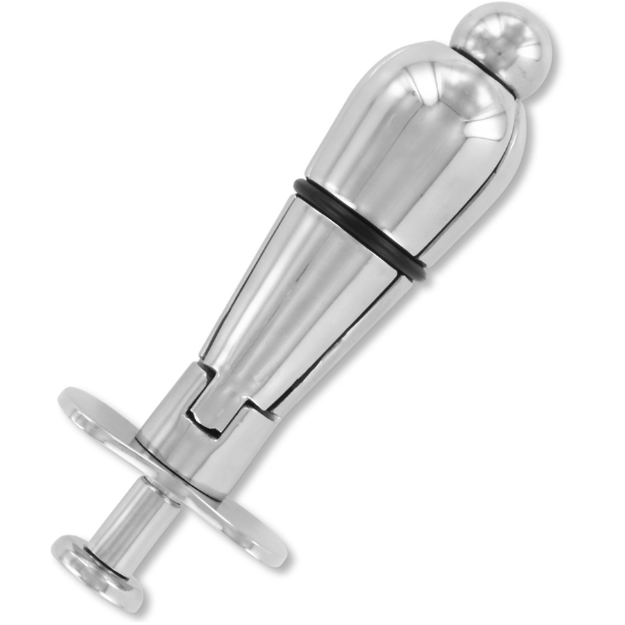 METAL HARD - METAL ANAL PLUG WITH LOCK - 2