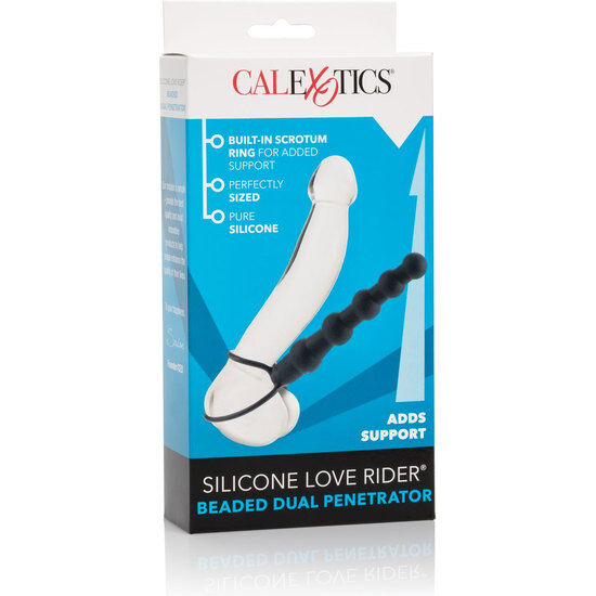 CALEXOTICS - BEADED DUAL PENETRATOR BLACK - 2