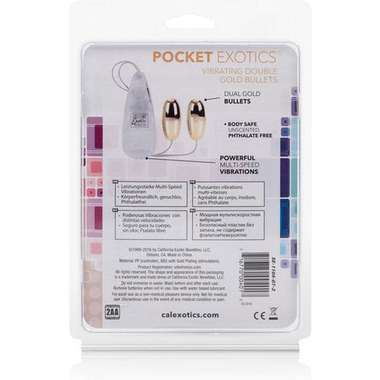 CALEXOTICS - VIBRATING BULLETS GOLD DUO - 2