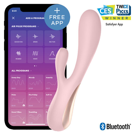 SATISFYER - MONO FLEX PINK WITH APP - PINK - 6