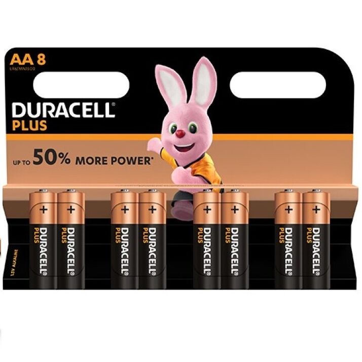 DURACELL - PLUS POWER BATTERY AA LR6 8UNITS - 2