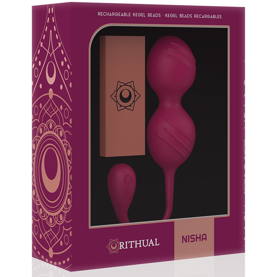 RITHUAL - NISHA RECHARGEABLE VIBRATING KEGEL BALLS ORCHID - 6