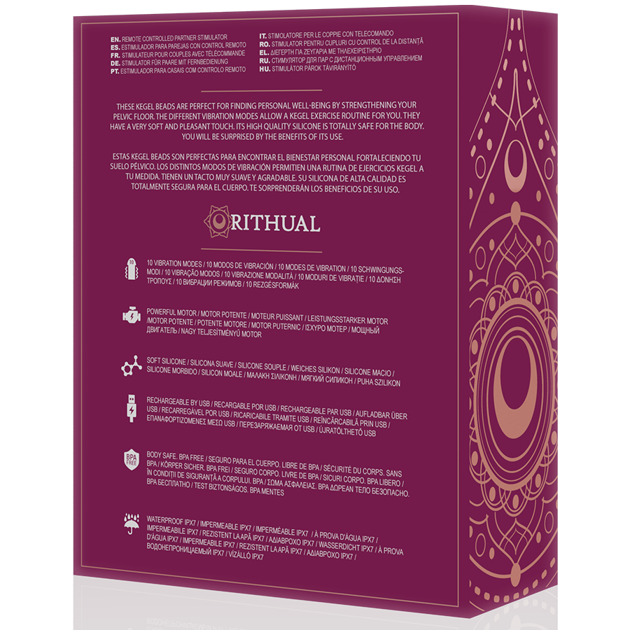 RITHUAL - NISHA RECHARGEABLE VIBRATING KEGEL BALLS ORCHID - 7
