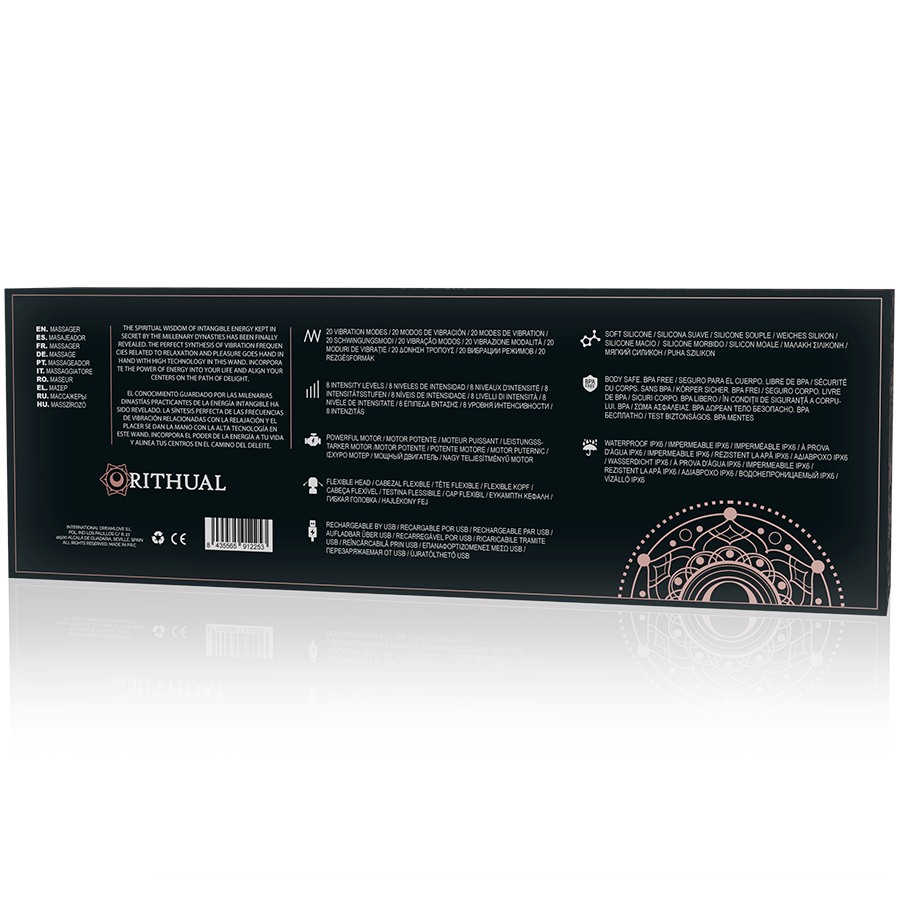RITHUAL - POWERFUL RECHARGEABLE AKASHA WAND 2.0 BLACK - 5