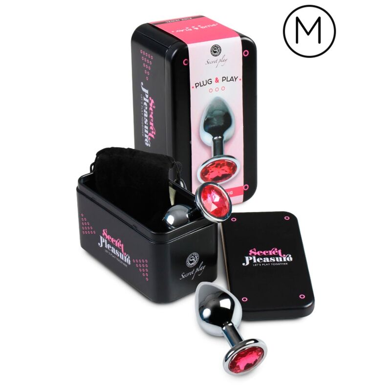 SECRETPLAY - PLUG ANALE FUCSIA 8 CM - Secretroomsexyshop