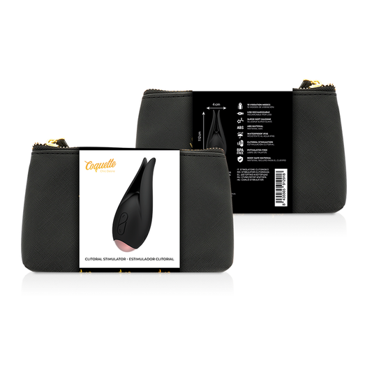 COQUETTE CHIC DESIRE - STIMULATEUR CLITORIALE NOIR / FLEUR OR