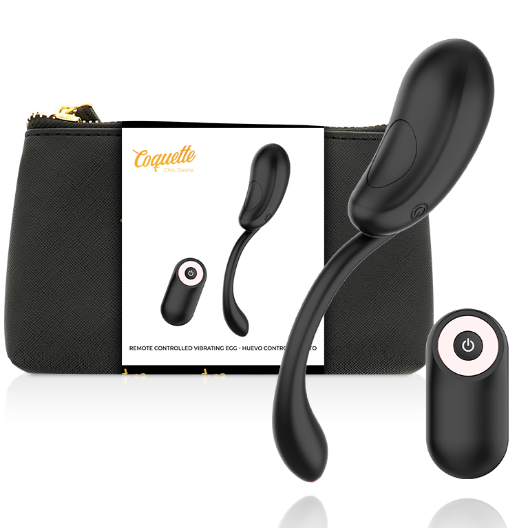 COQUETTE CHIC DESIRE - VIBRATING EGG REMOTE CONTROL RECHARGEABLE BLACK/ GOLD - 8