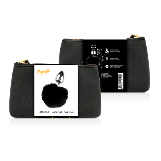 COQUETTE CHIC DESIRE - PLUG ANAL MÉTAL TAILLE L 2,8 X 4,1 CM