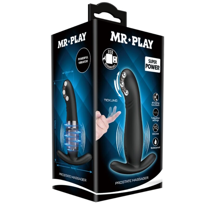 MR PLAY - RECHARGEABLE BLACK PROSTATE MASSAGER - 9