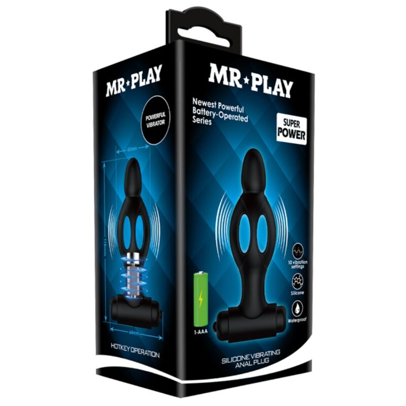 MR PLAY - SILICONE ANAL PLUG WITH VIBRATION - 7