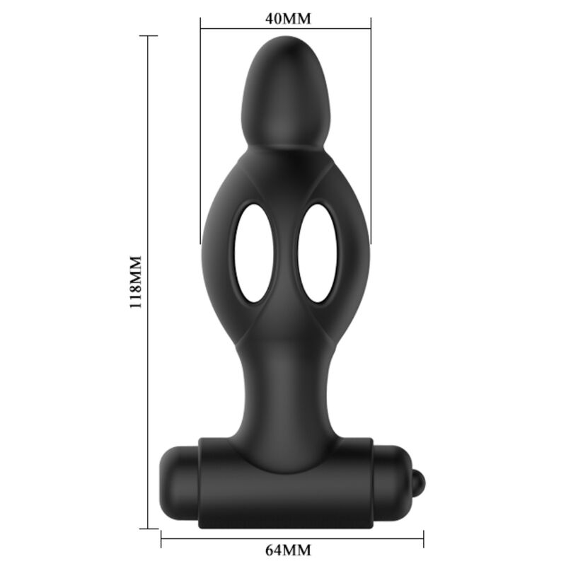 MR PLAY - SILICONE ANAL PLUG WITH VIBRATION - 5