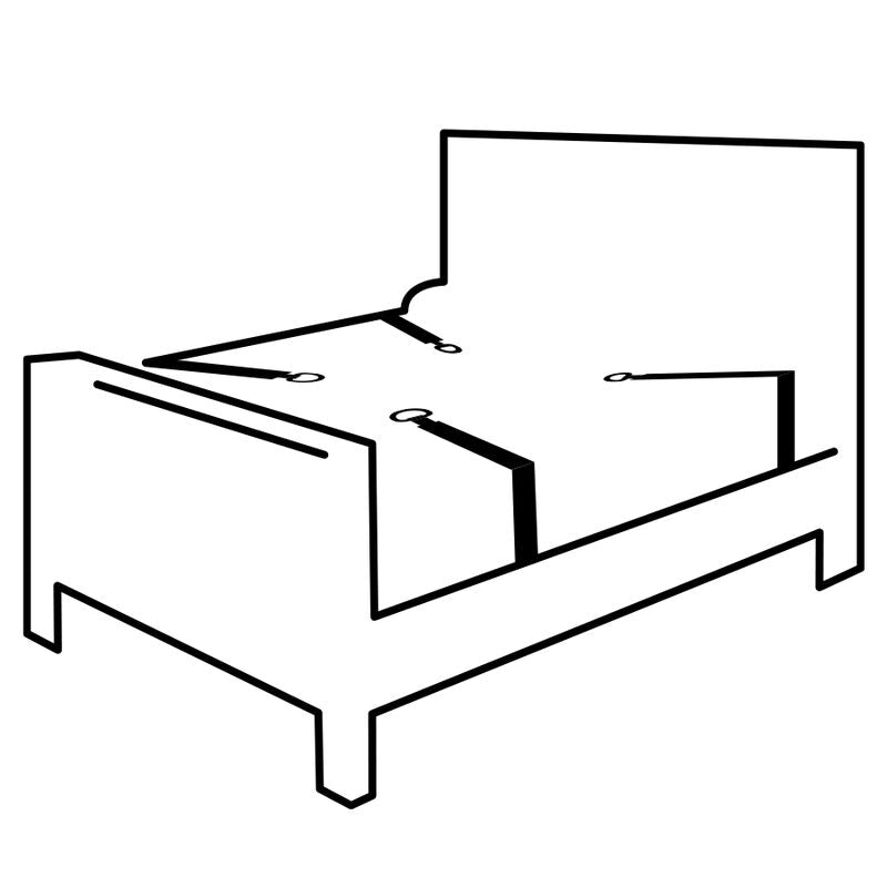 DARKNESS - BED TIES SET - 8