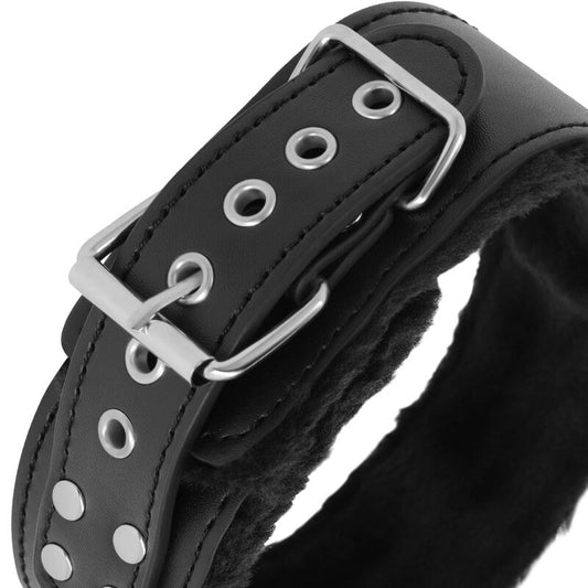 DARKNESS - COLLANA FODERATA CON CATENA IN TITANIO