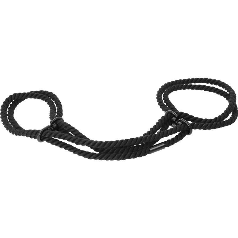 DARKNESS - 100% COTTON ROPE HANDCUFFS OR ANKLE CUFFS.