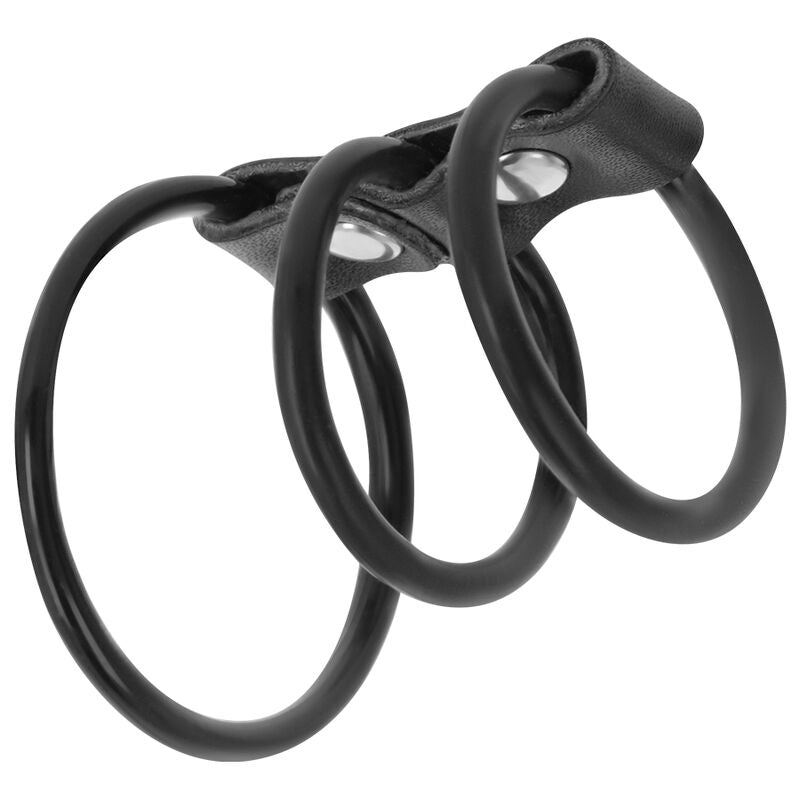 DARKNESS - SET OF 3 FLEXIBLE PENIS RINGS - 3