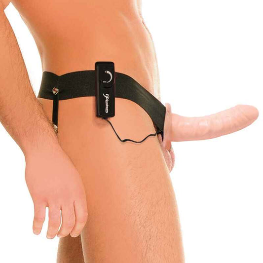 FETISH FANTASY SERIES - IMBRACATURA VIBRANTE FETISH HOLLOW PER LUI E LEI NATURALE 14CM - Secretroomsexyshop