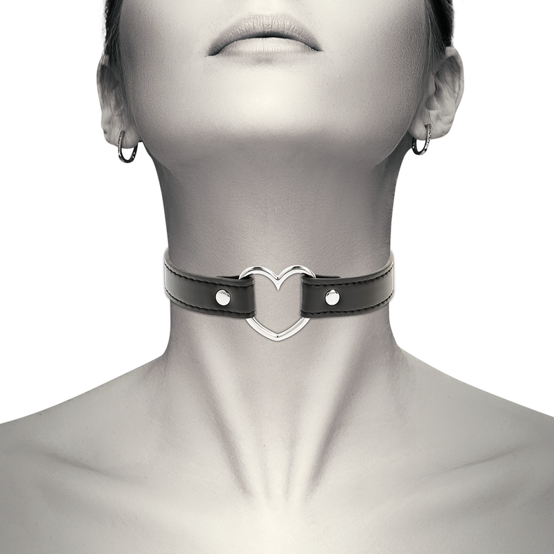 COQUETTE CHIC DESIRE - VEGAN LEATHER NECKLACE WOMAN HEART ACCESSORY - 6