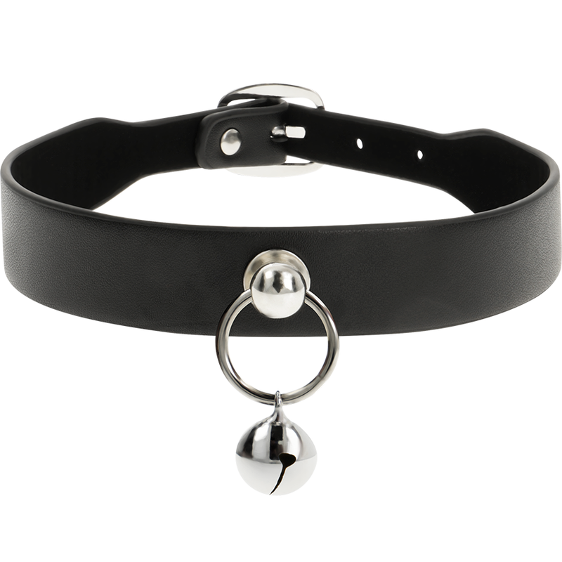 COQUETTE CHIC DESIRE - VEGAN LEATHER NECKLACE WOMAN ACCESSORY RATTLE/HOOP - 2