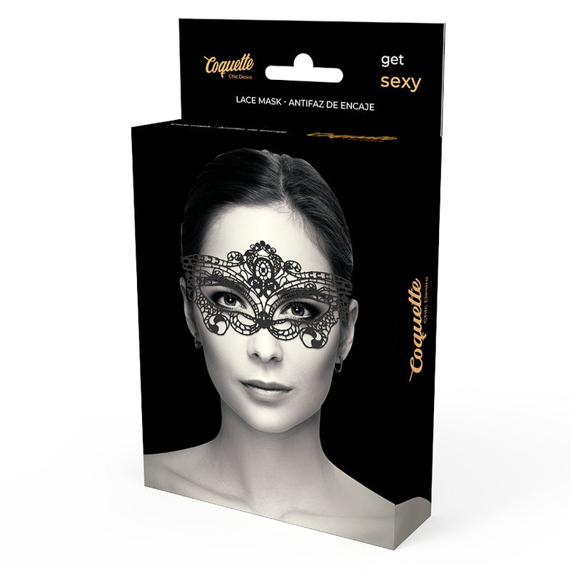 COQUETTE CHIC DESIRE - LACE MASK BLACK - 5