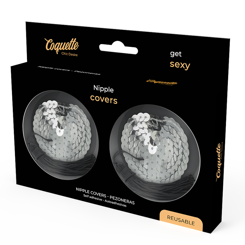 COQUETTE CHIC DESIRE - NIPPLE COVERS SILVER - 2