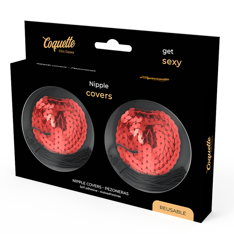 COQUETTE CHIC DESIRE - NIPPLE COVERS RED - 1