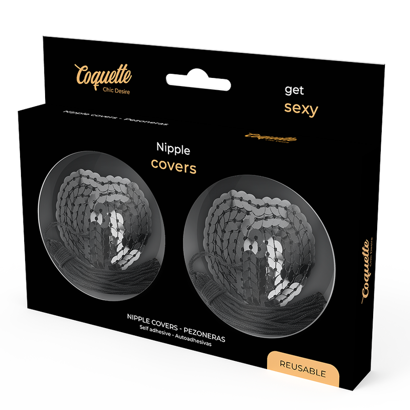 COQUETTE CHIC DESIRE - NIPPLE COVERS BLACK - 3