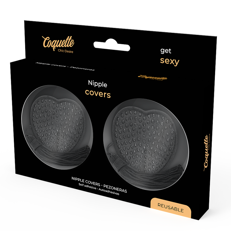 COQUETTE CHIC DESIRE - NIPPLE COVERS BLACK - 3