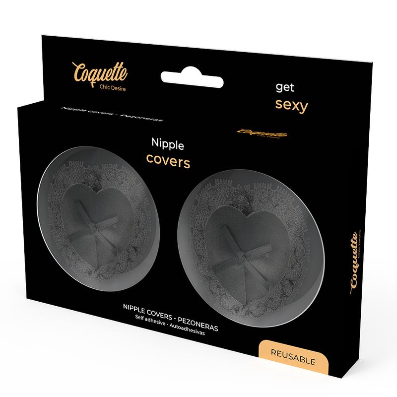 COQUETTE CHIC DESIRE - NIPPLE COVERS LACE BLACK - 3