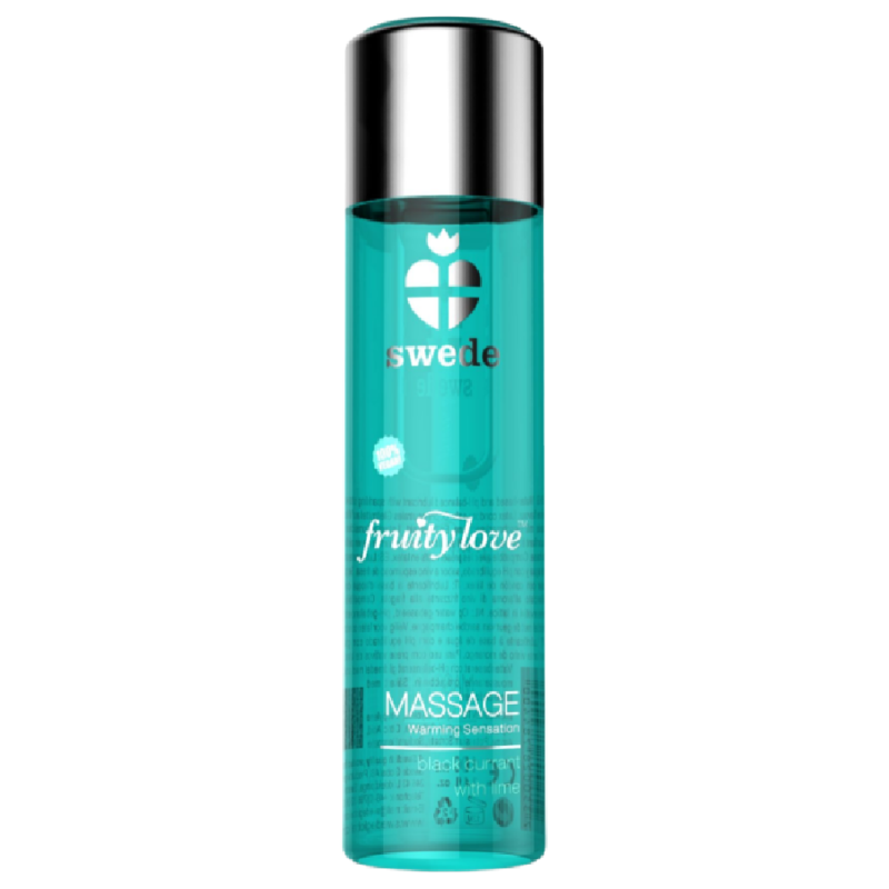 SWEDE - FRUITY LOVE WARMING EFFECT MASSAGE OIL BLACK CURRANT AND LIME 120 ML - 1