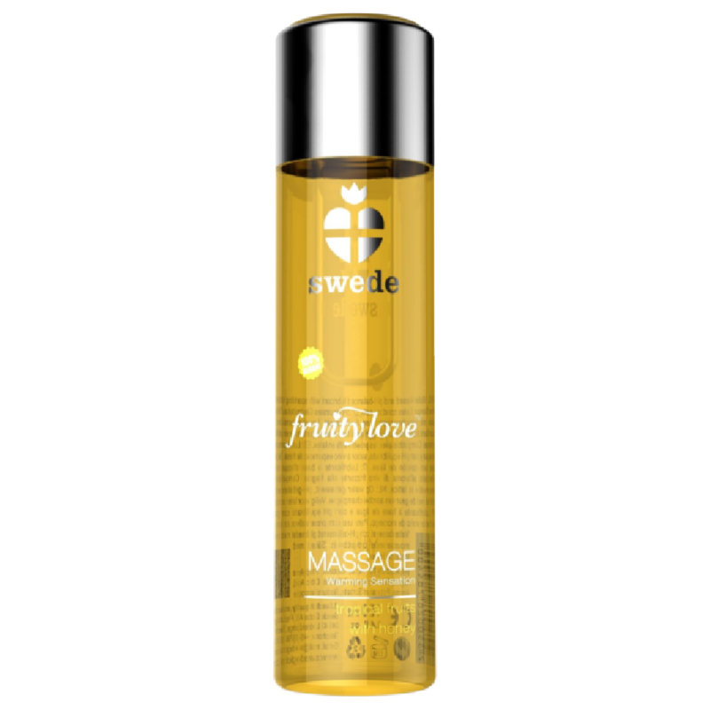 SWEDE - FRUITY LOVE WARMING EFFECT MASSAGE OIL TROPICAL FRUITY WITH HONEY 120 ML. - 1