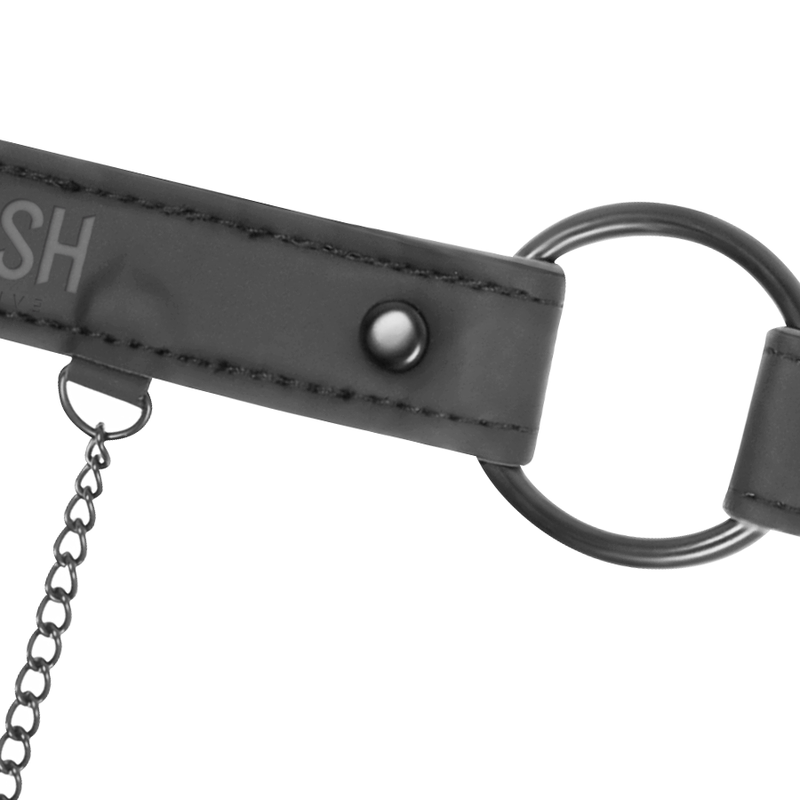 FETISH SUBMISSIVE - GAG RING WITH NIPPLE CLAMPS - 7