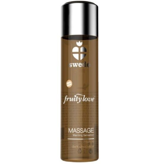 SWEDE - FRUITY LOVE WARMING EFFECT MASSAGE OIL INTENSE DARK CHOCOLATE 60 ML - 1